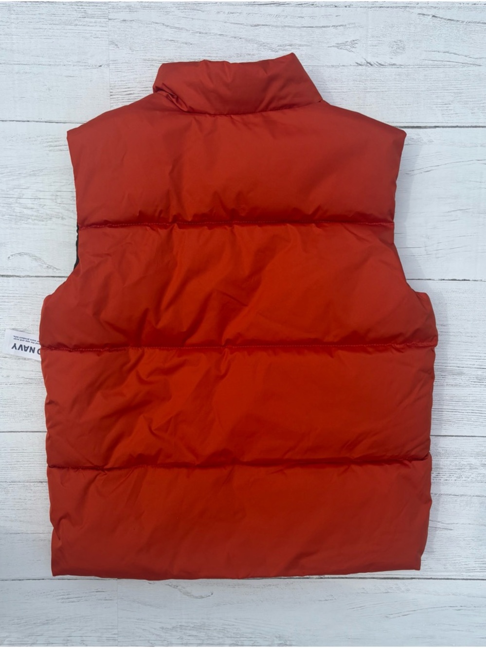 Old Navy Boys Medium Orange Puffer Vest NWT Lightweight Fall Spring Layering - Picture 3 of 6